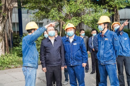 瀘州市委常委、紀委書記、監(jiān)委主任徐弟波帶隊來我公司調研