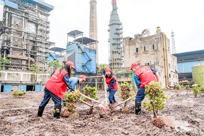 瀘天化股份公司開展義務植樹活動