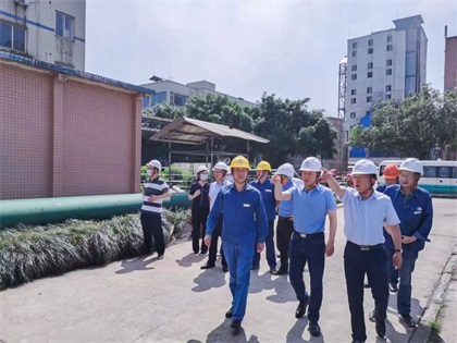 瀘天化集團(tuán)公司黨委書記、董事長(zhǎng)潘建華帶隊(duì)來(lái)我公司開(kāi)展“五一”節(jié)前安全環(huán)保綜合督查