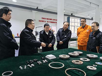 瀘天化股份公司紀(jì)委書記陳偉率隊(duì)到弘旭公司調(diào)研指導(dǎo)工作